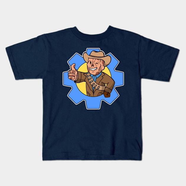 fallout vault boy ghoul Kids T-Shirt by moonfist